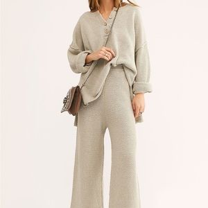 Free People Hailee Sweater Set in Swaying Palm - S/M